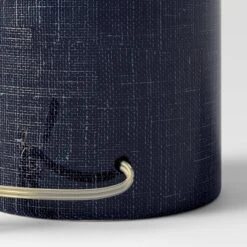 Linen Textured Ceramic Large Lamp Base Dark Blue - Threshold™ -Threshold GUEST 93e8e7cd 9b21 468d b42b fbdbba4db22c