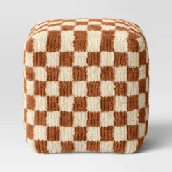 Checkerboard Pouf Mustard/Cream - Threshold™ 6 Checkerboard Pouf Mustard/Cream - Threshold™ -Threshold GUEST 94f1c582 13df 4b2f 8880 e0a5d54bfacd