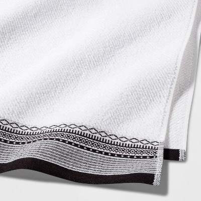 Diamond Border Terry Bath Towel - Threshold™ 3 Diamond Border Terry Bath Towel - Threshold™