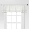 1pc 54"x15" Light Filtering Stripe Border Window Valance Cream/Gray - Threshold™ -Threshold GUEST 987b0254 8717 49d4 84f9 37f60a8277c7