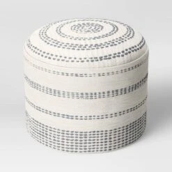 Darien Pouf Textured Neutral - Threshold™ -Threshold GUEST 995049d3 c6c9 4f70 a4d1 f66fd6b8f548