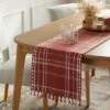 14"x72" Table Runner Rust Plaid - Threshold™ -Threshold GUEST a01949f6 e967 46cb ad79 e2e8efa6ccc4