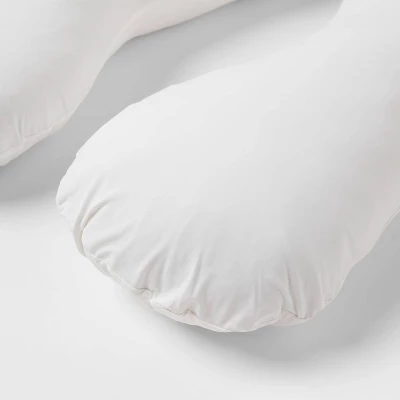 Cool Touch Pregnancy U-Shaped Body Pillow White - Threshold™ 4 Cool Touch Pregnancy U-Shaped Body Pillow White - Threshold™ - Image 2
