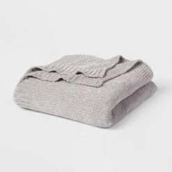 60"x80" Velvet Chenille Bed Throw - Threshold™ -Threshold GUEST a40191c6 1ccf 42e0 986e da558765008e