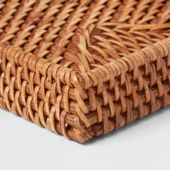 Rattan Tray Light Brown - Threshold™ -Threshold GUEST a483bb96 0859 4ec8 b99d c4c54db21101
