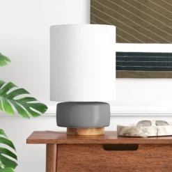 Ceramic Table Lamp With Wood Base - Threshold™ 13 Ceramic Table Lamp With Wood Base - Threshold™ -Threshold GUEST a52c3483 e631 4129 afe8 3258e55e6240