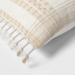 Square Woven Pattern Tassel Decorative Throw Pillow - Threshold™ 9 Square Woven Pattern Tassel Decorative Throw Pillow - Threshold™ -Threshold GUEST a812858b ff99 42c1 a68e 3b9b2395cf25