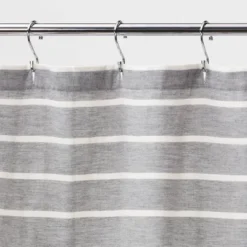 Stripe Shower Curtain Radiant Gray - Threshold™ -Threshold GUEST a89f56d5 2a32 4990 b749 f9d763d801f6