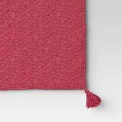 Textured Knit Throw Blanket With Tassels - Threshold™ -Threshold GUEST ad662d7b 7f64 4d6b 98b0 dfbba175b0ef