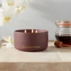 15oz Ceramic Jar 3-Wick Black Honey Vanilla Candle Plum Purple - Threshold™ -Threshold GUEST ae166a6b 4c89 463e add6 2e3f07b899f7
