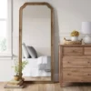 30" X 70" Oversize Leaner French Country Wood Mirror Natural - Threshold™ -Threshold GUEST b0775dda a4ab 4c21 9c2e 75de44fc7b68