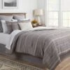 12pc Chambray Matelasse Stripe Comforter & Sheet Bedding Set Gray - Threshold™ -Threshold GUEST b27f3a3e 47f8 43ab 839e 70805159cf42