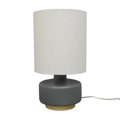Ceramic Table Lamp With Wood Base - Threshold™ 6 Ceramic Table Lamp With Wood Base - Threshold™ - Image 4