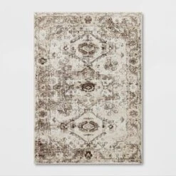 Stanfield Companion Distressed Scroll Area Rug Cream - Threshold™ -Threshold GUEST b74ab137 f2ff 4b36 b8e3 bf739ab63350