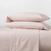 300 Thread Count Organic Cotton Solid Sheet Set - Threshold™ -Threshold GUEST ba8879aa 7511 4fd1 9bca 2772b2b6e3c1