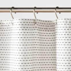 Woven Dotted Line Shower Curtain - Threshold™ 6 Woven Dotted Line Shower Curtain - Threshold™ -Threshold GUEST bdbe3271 c909 4e04 833b 0e33cfd3482f