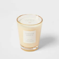 Colored Vase Glass With Dustcover Cashmere Vanilla Candle Ivory - Threshold™ -Threshold GUEST c47ba071 9721 4e0e 991a 84f23ef33eec