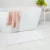 20"x32" Knit Striped Chenille Bath Rug Fringe White - Threshold™ -Threshold GUEST c5488311 a42f 4d20 a8bb 4922d6a893a5