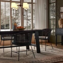 4-Arm Chandelier With Trim Shades Black - Threshold™ Designed With Studio McGee -Threshold GUEST c7360eed 84f6 4b3a a00c f4f733793e89