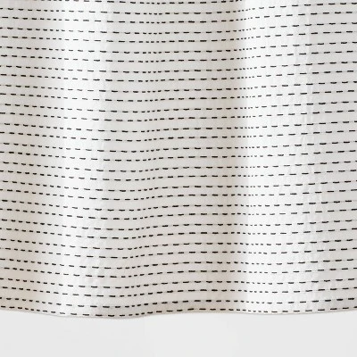 Woven Dotted Line Shower Curtain - Threshold™ 5 Woven Dotted Line Shower Curtain - Threshold™ - Image 3