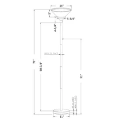 Torchiere Floor Lamp With Glass Shade - Threshold™ -Threshold GUEST c7fec30d 8931 49bc 9a02 88a2579d0c38