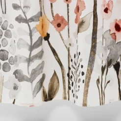 Floral Wave Shower Curtain White - Threshold™ -Threshold GUEST c87586e6 12cc 4e03 b887 89a09fcaa942