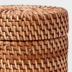 Rattan Canister Light Brown - Threshold™ -Threshold GUEST cb95474e b0b2 4f95 af84 dec5219a4207