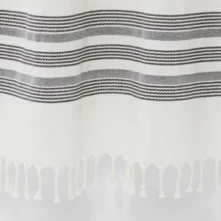 Striped Fringe Shower Curtain Off-White - Threshold™ 7 Striped Fringe Shower Curtain Off-White - Threshold™ -Threshold GUEST d31e68ec 512f 4ac9 a6dd 154635cec5f4