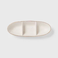 Ceramic Sectioned Serving Bowl Ivory - Threshold™ -Threshold GUEST d34f4c69 14f0 4113 b791 4bbb13ecf9c9