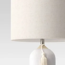 Large Assembled Ceramic Table Lamp White - Threshold™ -Threshold GUEST d72950b8 ea54 41af a1d4 cb6cbbe6dd5a