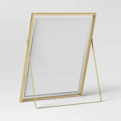 9" X 11" Float To 8" X 10" Linear Metal Easel Single Image Frame Brass - Threshold™ -Threshold GUEST dca9fb76 af6d 4838 8473 61f5e3a7187b