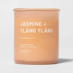 Glass Jar Jasmine And Ylang Candle Orange - Threshold™ -Threshold GUEST e0062fa1 a715 4c57 8af9 3bb2b339e1cb