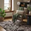 Abstract Lines Rug Black/Tan - Threshold™ -Threshold GUEST e3ed9fba 6015 472a 841d fcd53a51618b