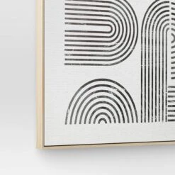 45" X 55" Line Art I Framed Kraft Wall Canvas - Threshold™ -Threshold GUEST e4499747 11ac 48ec bdf9 19d39f85fafe