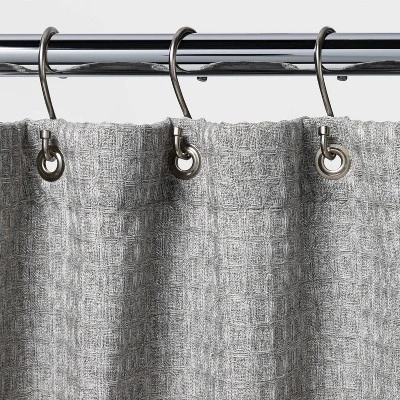 Waffle Weave Shower Curtain - Threshold™ 4 Waffle Weave Shower Curtain - Threshold™ - Image 2