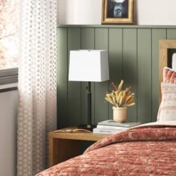 Square Base Stick Lamp With USB Black - Threshold™ -Threshold GUEST ed669ed4 2d4a 479b 83f1 445a6085ab41