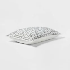 Embroidered Grid Sham Blue - Threshold™ -Threshold GUEST edd2f955 ce6e 44f8 9aea 61c5a5599dcd