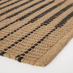 Reseda Hand Woven Striped Jute Cotton Area Rug Black - Threshold™ Designed With Studio McGee -Threshold GUEST f35e1269 7c03 4f37 9474 3c10868e056f