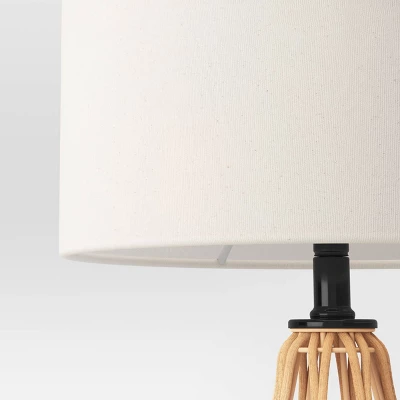 Boho Rattan Table Lamp Brown - Threshold™ 5 Boho Rattan Table Lamp Brown - Threshold™ - Image 3